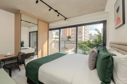 Apartamento com 1 Quarto para alugar, 27m² no Bela Vista, São Paulo