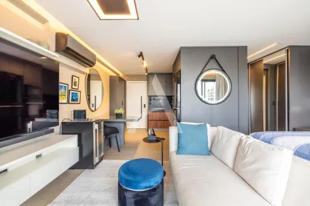 Apartamento com 1 Quarto para venda ou aluguel, 42m² no Cambuí, Campinas