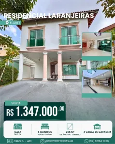 Casa de Condomínio com 5 Quartos à venda, 255m² no Flores, Manaus
