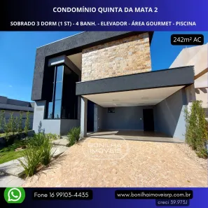 Casa com 3 Quartos à venda, 242m² no Quinta da Mata, Ribeirão Preto