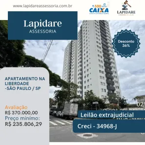 Apartamento com 2 Quartos à venda, 58m² no Liberdade, São Paulo