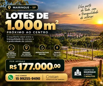 Lote/Terreno à venda, 1000m² no Jardim Tres Lagoinhas, Mairinque