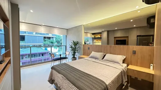 Apartamento com 1 Quarto para venda ou aluguel, 26m² no Cerqueira César, São Paulo