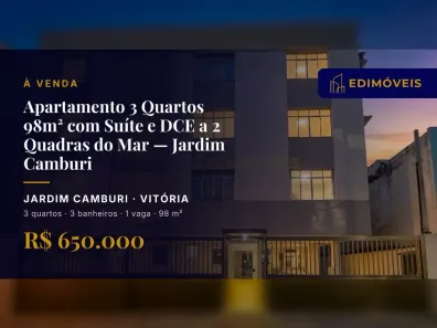 Apartamento com 3 Quartos à venda, 98m² no Jardim Camburi, Vitória