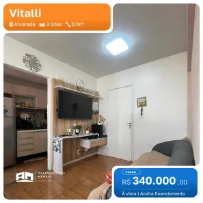 Apartamento com 3 Quartos à venda, 57m² no Alvorada, Manaus