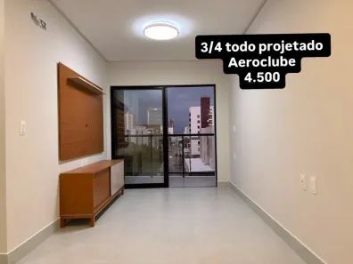 Apartamento com 3 Quartos para alugar, 68m² no Aeroclube, João Pessoa