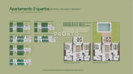 Apartamento com 2 Quartos à venda, 63m² no , Tamandaré
