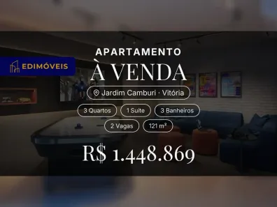 Apartamento com 3 Quartos à venda, 121m² no Jardim Camburi, Vitória
