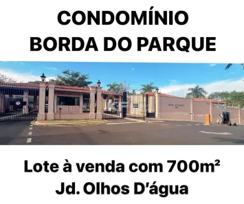 Lote/Terreno à venda, 702m² no Jardim Olhos D´Água I, Ribeirão Preto