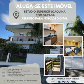Apartamento com 1 Quarto para alugar, 23m² no Barra da Lagoa, Florianópolis