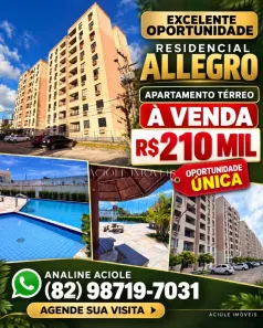 Apartamento com 2 Quartos à venda, 52m² no Tabuleiro do Martins, Maceió