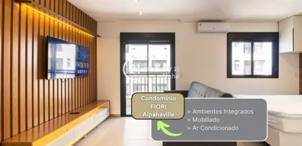 Apartamento com 1 Quarto para alugar, 41m² no Dezoito do Forte Empresarial/Alphaville., Barueri