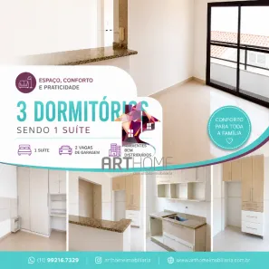 Apartamento com 3 Quartos à venda, 72m² no Rudge Ramos, São Bernardo do Campo
