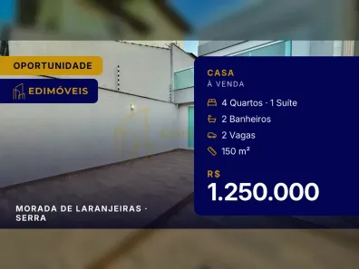 Casa com 4 Quartos à venda, 150m² no Morada de Laranjeiras, Serra
