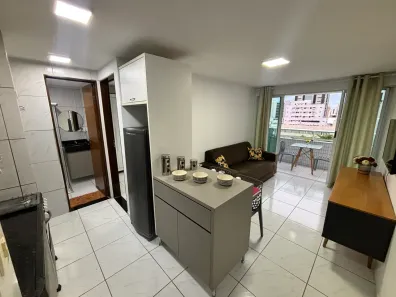 Apartamento com 1 Quarto para alugar, 37m² no Tambaú, João Pessoa