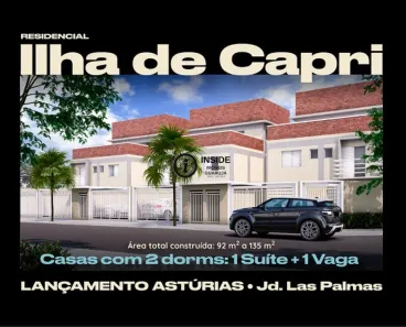 Casa de Condomínio com 2 Quartos à venda, 135m² no Jardim Las Palmas, Guarujá