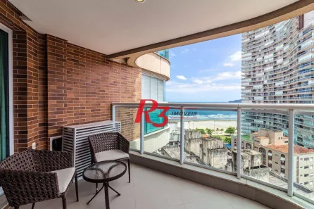 Apartamento com 1 Quarto para alugar, 46m² no Pompéia, Santos