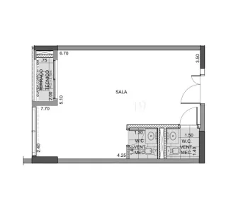 Consultório à venda, 42m² no Botafogo, Campinas