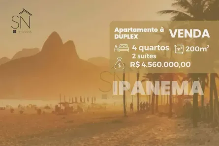 Apartamento com 4 Quartos à venda, 200m² no Ipanema, Rio de Janeiro