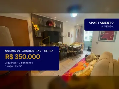 Apartamento com 2 Quartos à venda, 55m² no Colina de Laranjeiras, Serra