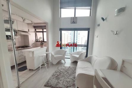 Flat com 1 Quarto à venda, 45m² no Moema, São Paulo