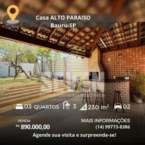 Casa com 3 Quartos à venda, 230m² no Vila Industrial, Bauru