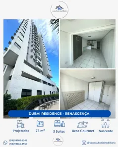 Apartamento com 3 Quartos à venda, 79m² no Renascença, São Luís