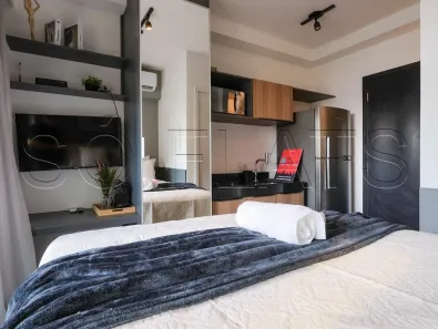 Flat com 1 Quarto para alugar, 18m² no Pinheiros, São Paulo