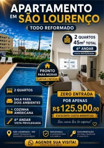 Apartamento com 2 Quartos à venda, 45m² no Muribara, São Lourenço da Mata
