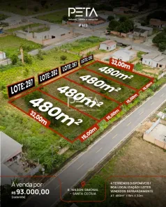 Lote/Terreno à venda, 480m² no Cidade de Santa Cecília, Cantá