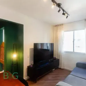 Apartamento com 1 Quarto para alugar, 55m² no Indianópolis, São Paulo