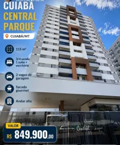 Apartamento com 3 Quartos à venda, 115m² no Centro-Norte, Cuiabá