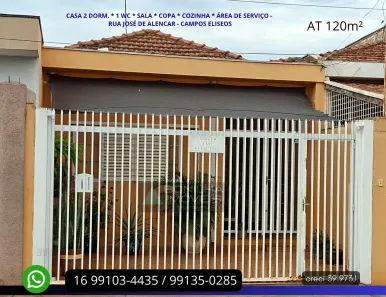 Casa com 2 Quartos à venda, 80m² no Campos Elíseos, Ribeirão Preto