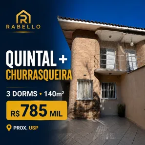Sobrado com 3 Quartos à venda, 140m² no Vila Universitária, São Paulo