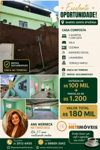 Casa com 3 Quartos à venda, 100m² no Santa Efigênia, Juiz de Fora
