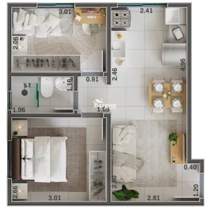 Apartamento com 2 Quartos à venda, 37m² no Francisco Bernardino, Juiz de Fora