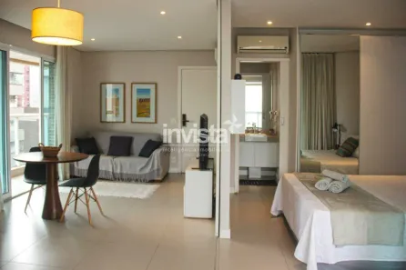 Apartamento com 1 Quarto para alugar, 45m² no Pompéia, Santos