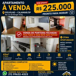 Apartamento com 2 Quartos à venda, 43m² no Panorama (Polvilho), Cajamar