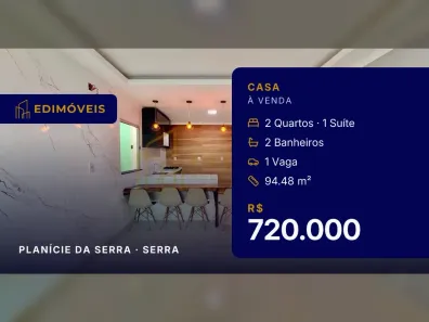 Casa com 2 Quartos à venda, 94m² no Planície da Serra, Serra
