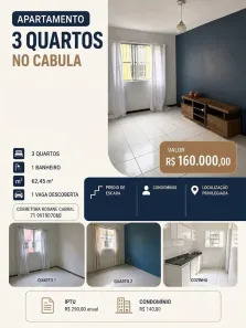 Apartamento com 3 Quartos à venda, 62m² no Cabula, Salvador