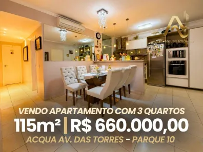 Apartamento com 3 Quartos à venda, 115m² no Parque 10 de Novembro, Manaus