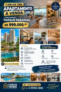 Apartamento com 3 Quartos à venda, 98m² no Cremação, Belém