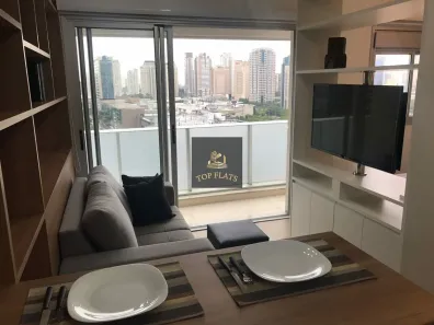 Flat com 1 Quarto para alugar, 50m² no Santo Amaro, São Paulo