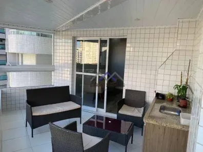 Apartamento com 3 Quartos à venda, 126m² no Guilhermina, Praia Grande