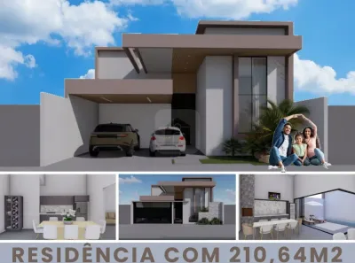 Casa com 3 Quartos à venda, 191m² no Grand Ville, Uberlândia