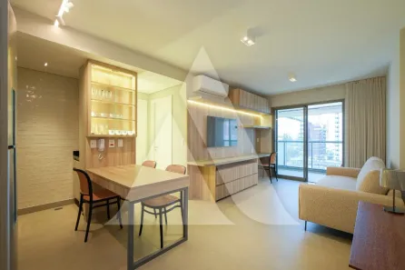 Apartamento com 1 Quarto para alugar, 53m² no Indianópolis, São Paulo
