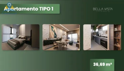 Apartamento com 1 Quarto à venda, 37m² no Capim Macio, Natal