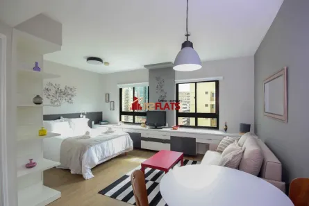 Flat com 1 Quarto para alugar, 33m² no Pinheiros, São Paulo