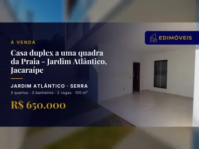 Casa com 3 Quartos à venda, 100m² no Jardim Atlântico, Serra