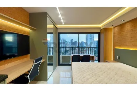 Apartamento com 1 Quarto para alugar, 26m² no Pinheiros, São Paulo
